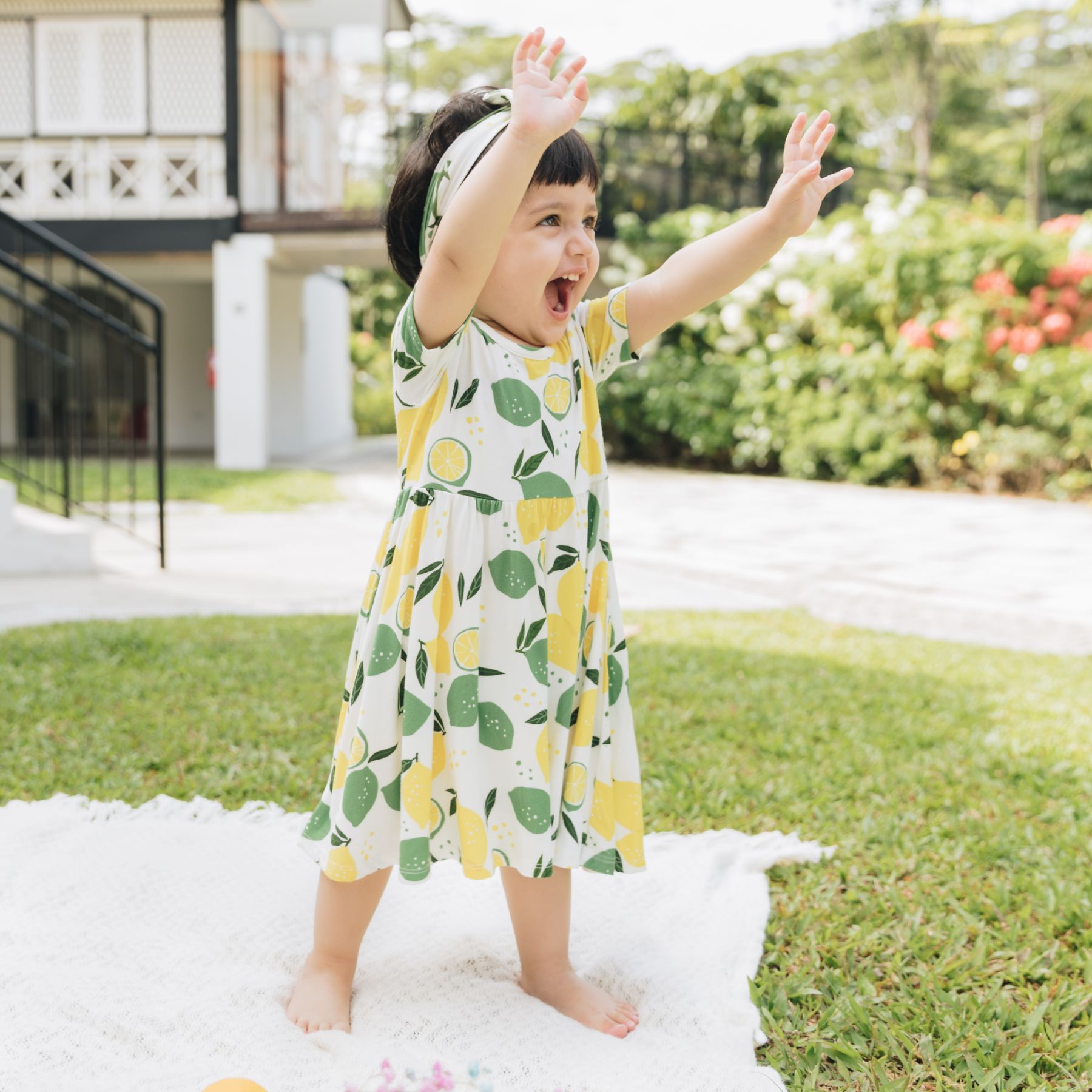 Lemon Angel Dress | kids Fashion | The Green Collective SG