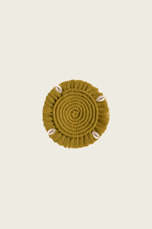 Macrame Beaded Coaster by Meja