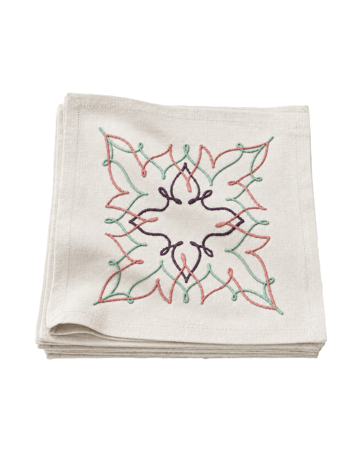 The Mosaique Rambat Cocktail Napkin by Meja - Set of 2