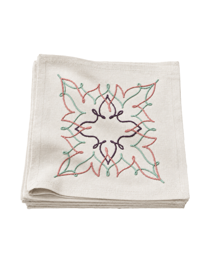 The Mosaique Rambat Cocktail Napkin by Meja - Set of 2