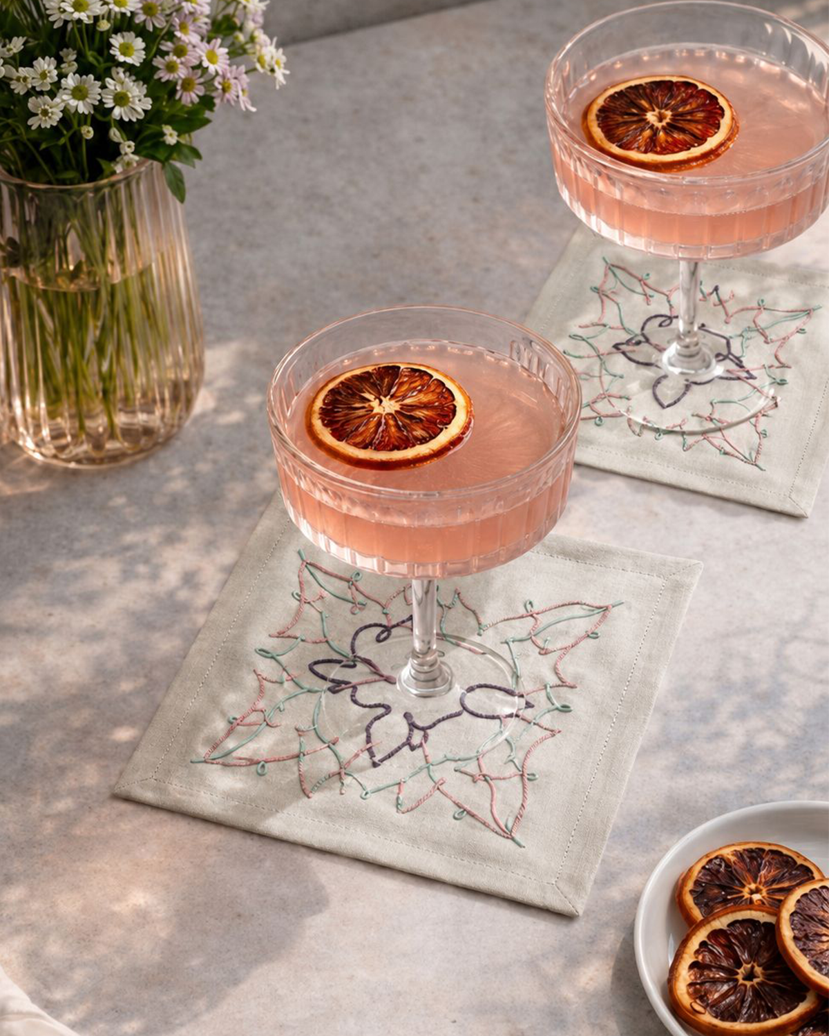 The Mosaique Rambat Cocktail Napkin by Meja - Set of 2