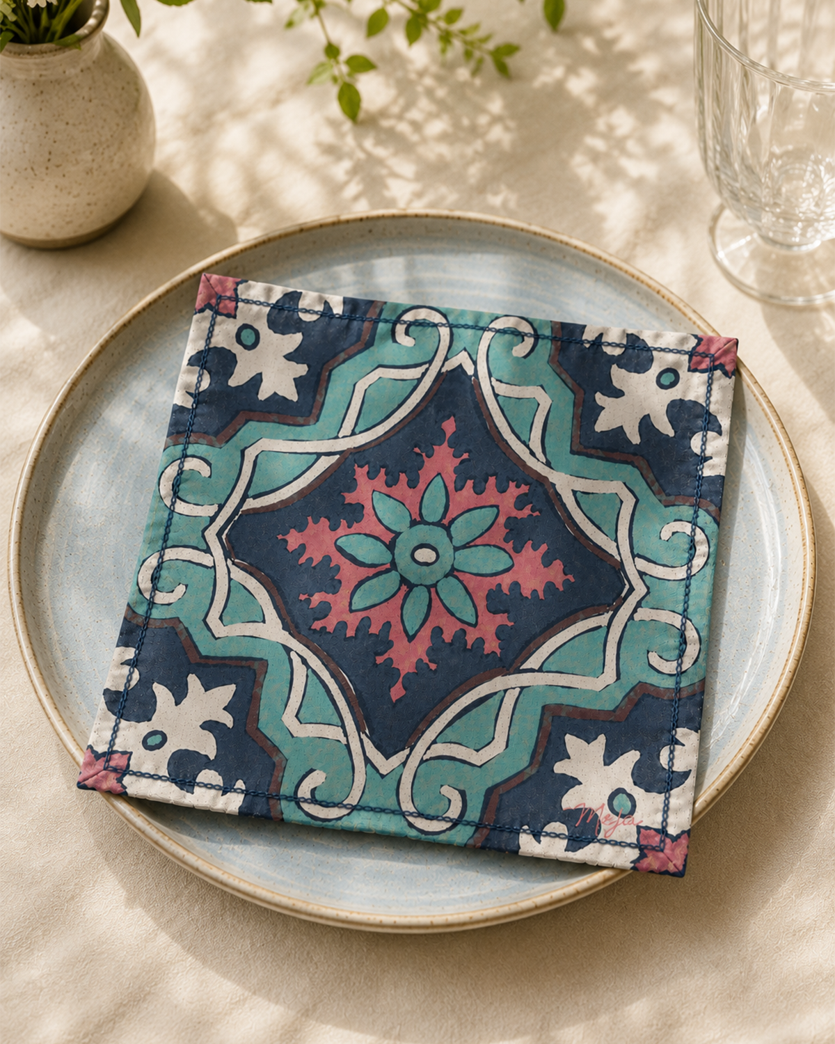 The Mosaique Table Napkin By Meja - Set of 2