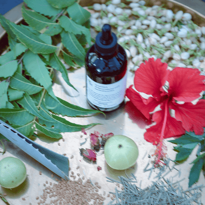 Glownatureal Kesh King Hair Growth Oil - Ayurvedic Oil with Amla, Bhringraj & Hibiscus