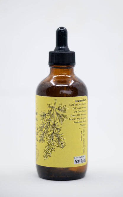 GLOWNATUREAL Rosemary & Black Seed Hair Nourishing Oil For Hair Growth, Strength & Scalp Care