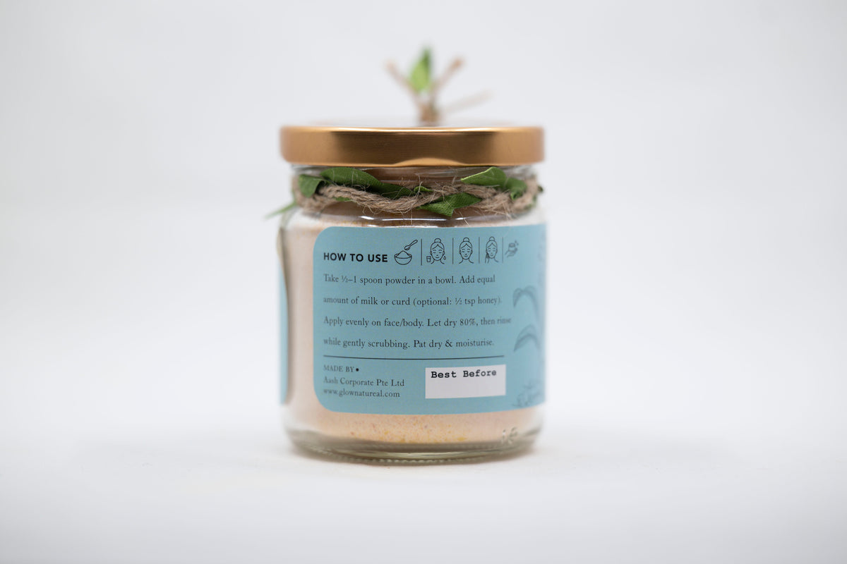 Glownatureal Organic Herbal Ubtan Face Mask & Exfoliator