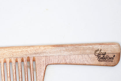 Glownatureal Handmade Detangling Neem Wood Comb