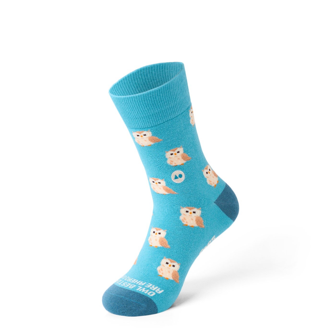 Talking Toes Owl Be Okay Crew Socks