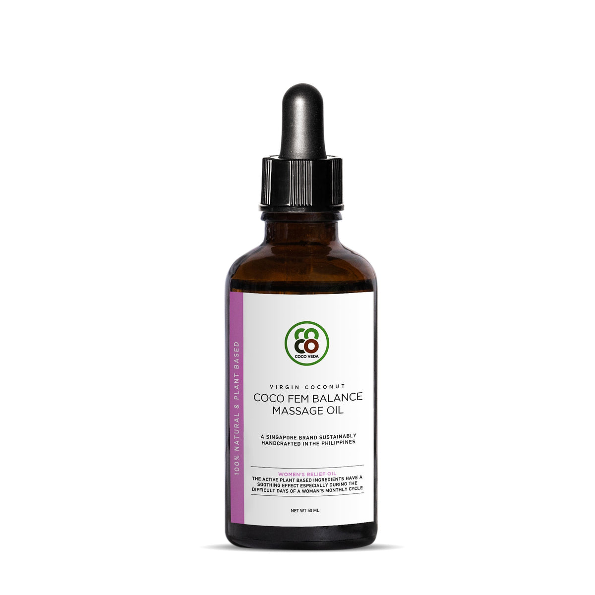 Coco Veda Coco Fem Balance Massage Oil | Skincare Oils | The Green Collective SG