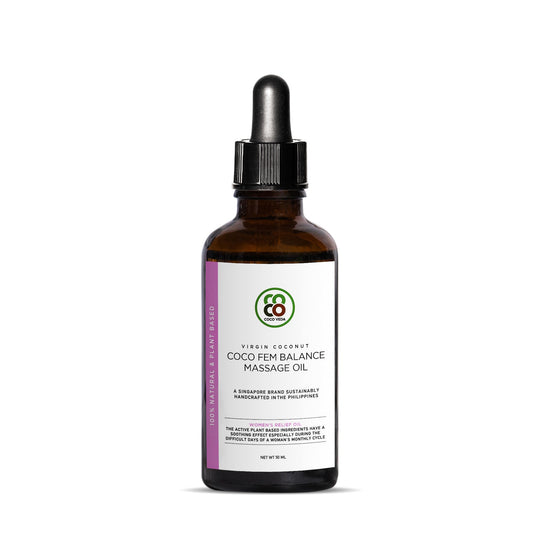 Coco Veda Coco Fem Balance Massage Oil | Skincare Oils | The Green Collective SG