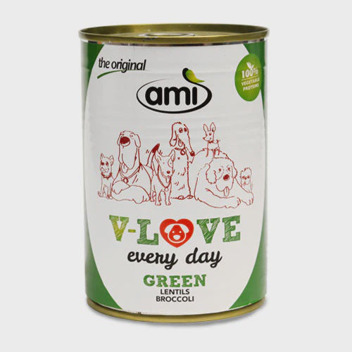 Ami V-Love Everyday Canned Wet Dog Food (Lentils & Broccoli)