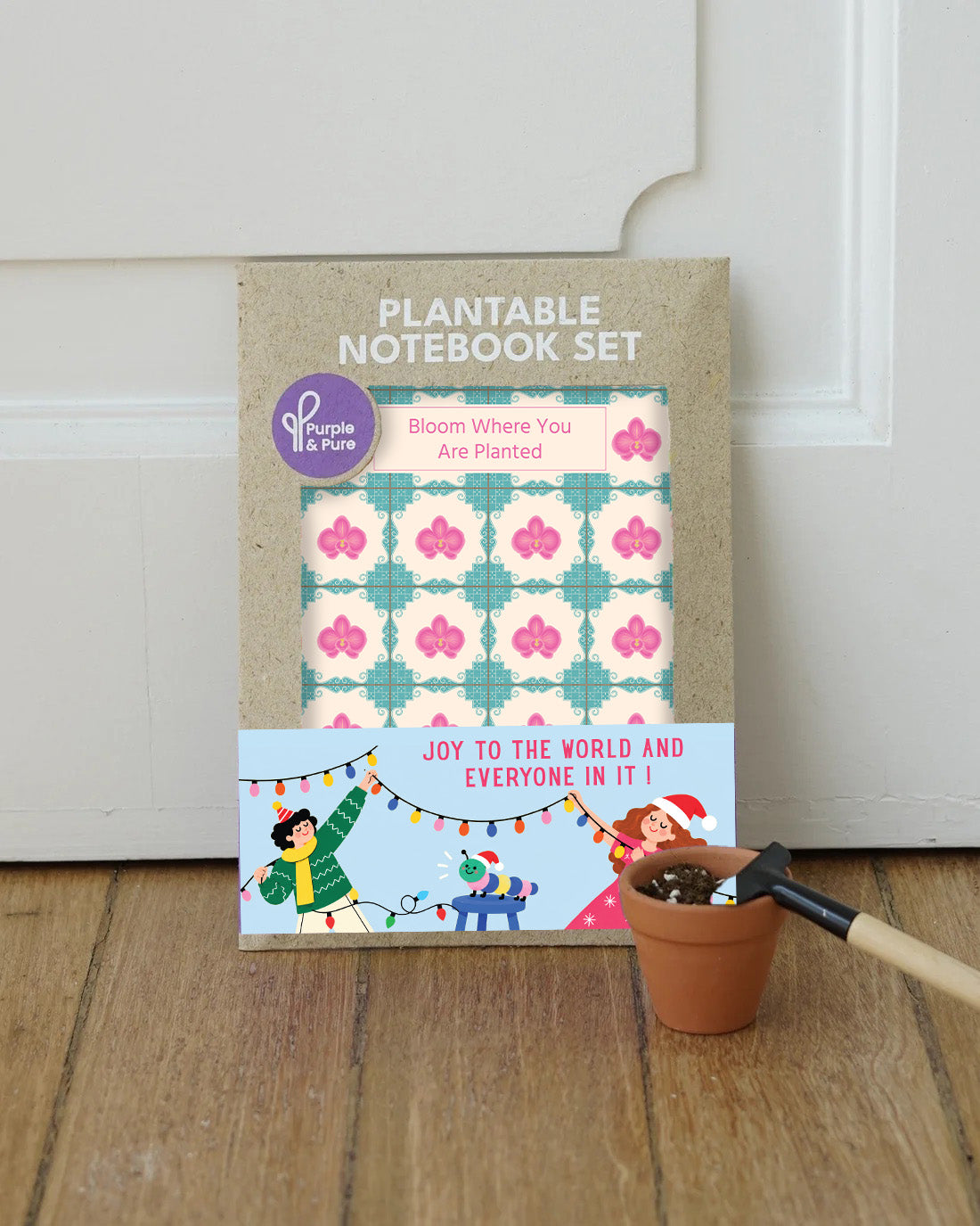 Purple & Pure Plantable Notebook Set – Christmas Edition