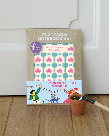 Purple & Pure Plantable Notebook Set – Christmas Edition