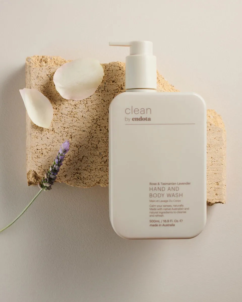 CLEAN by endota Rose & Tasmanian Lavender Hand & Body Wash 500ml | Bodycare | The Green Collective SG