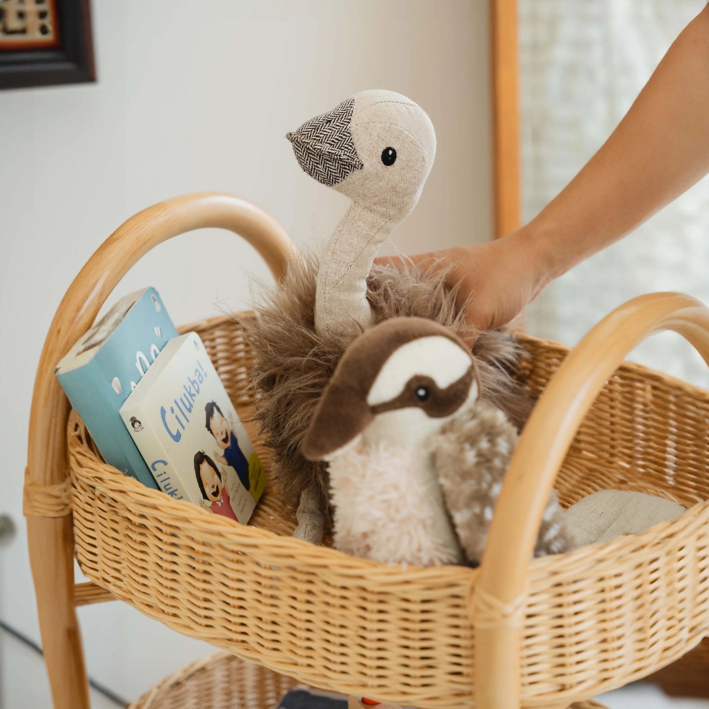 Momiji Con Craft Rattan Trolley