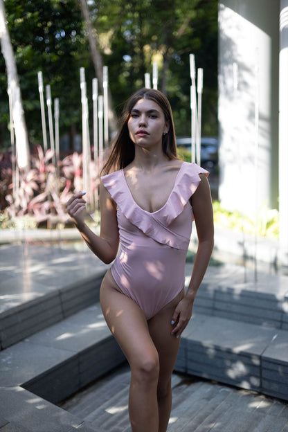 VBU-Avisa 1-pc Coral Pink Monokini