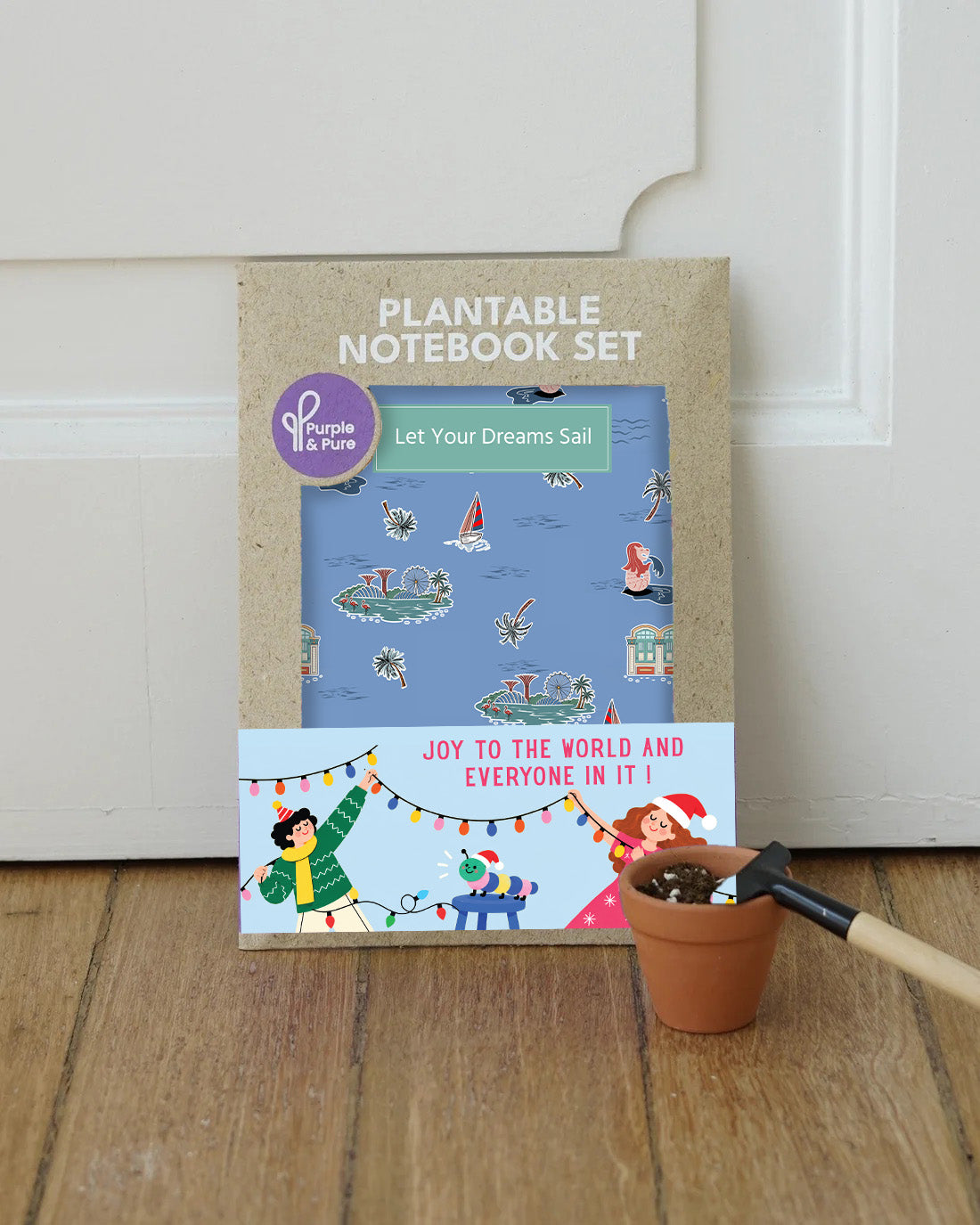 Purple & Pure Plantable Notebook Set – Christmas Edition
