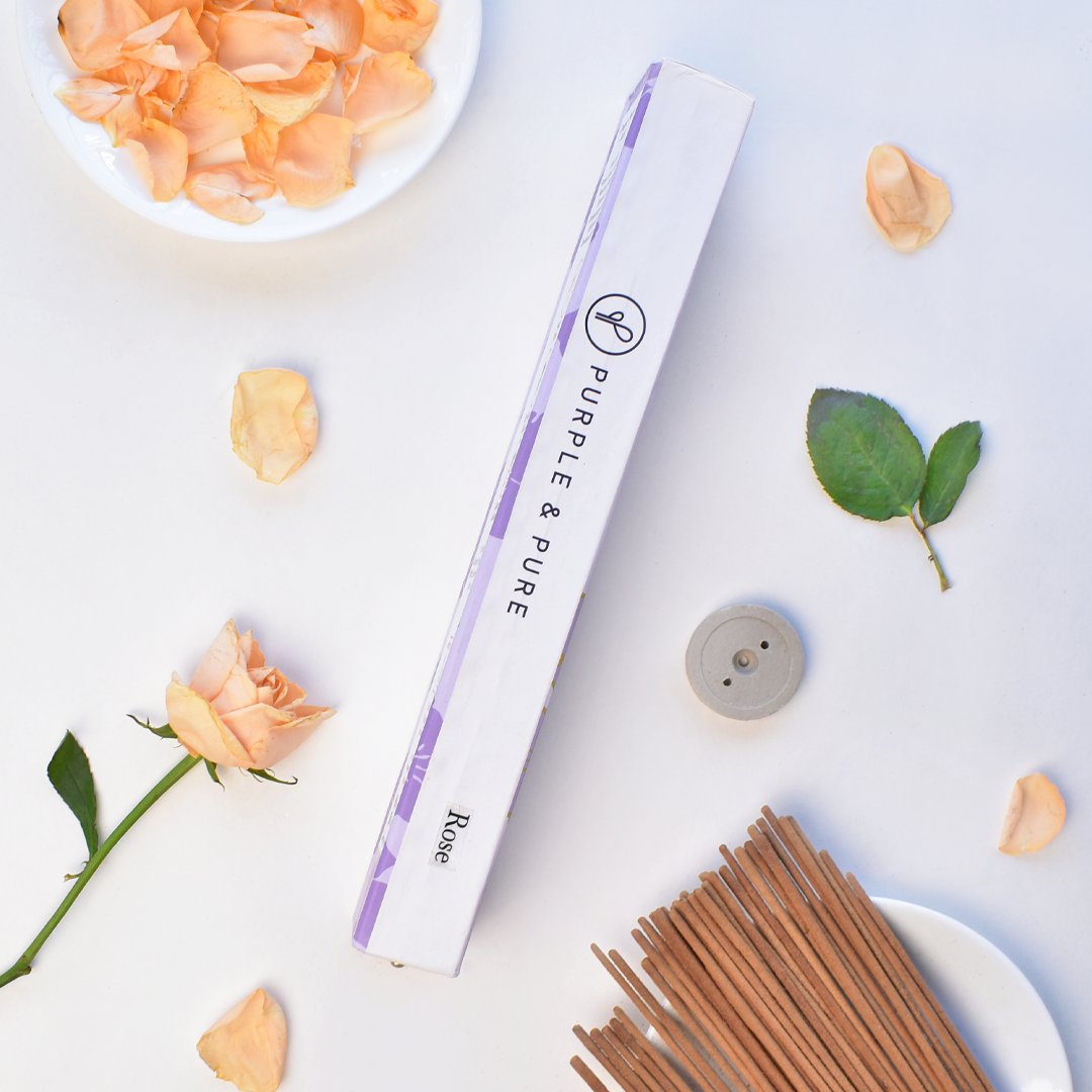 Rose Incense Sticks by Purple & Pure | Get it at The Green Collective