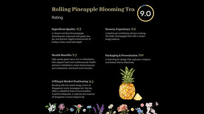 Petale Tea Petite Tin - Rolling Pineapple
