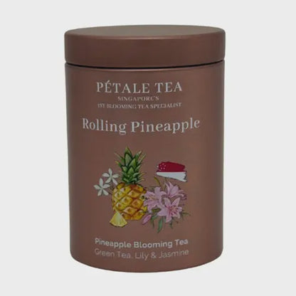 Petale Tea Petite Tin - Rolling Pineapple
