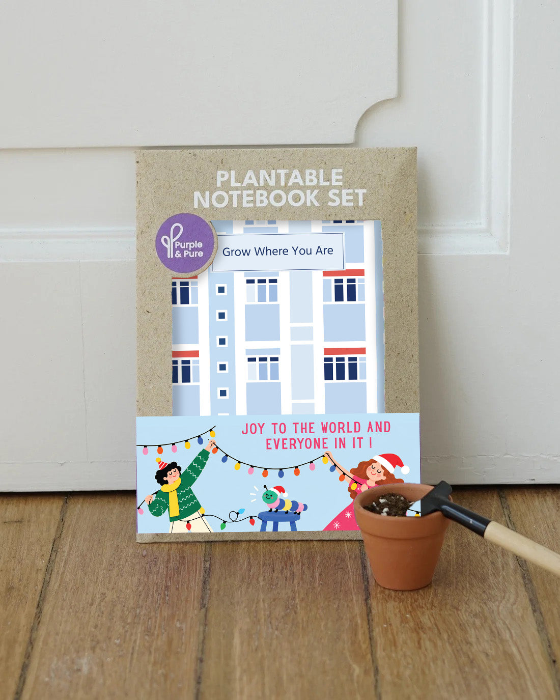 Purple & Pure Plantable Notebook Set – Christmas Edition