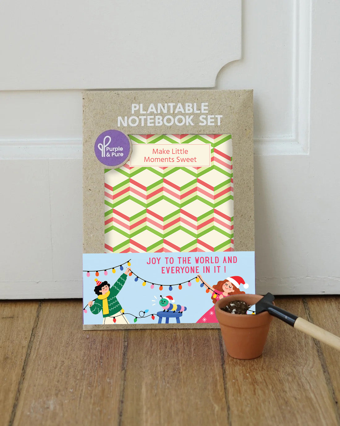 Purple & Pure Plantable Notebook Set – Christmas Edition