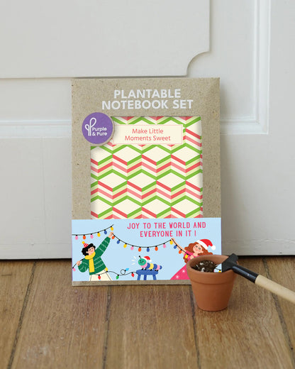 Purple & Pure Plantable Notebook Set – Christmas Edition