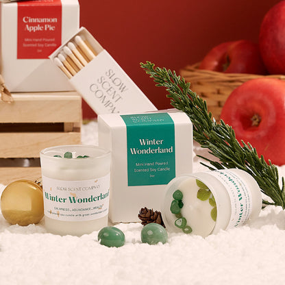 Slow Scent Winter Wonderland Scented Crystal Candle