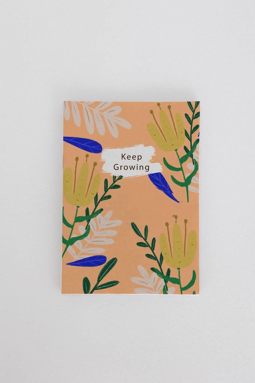 Purple & Pure Keep Growing Plantable Seed Notebook and pencils set | stationary | The Green Collective SG
