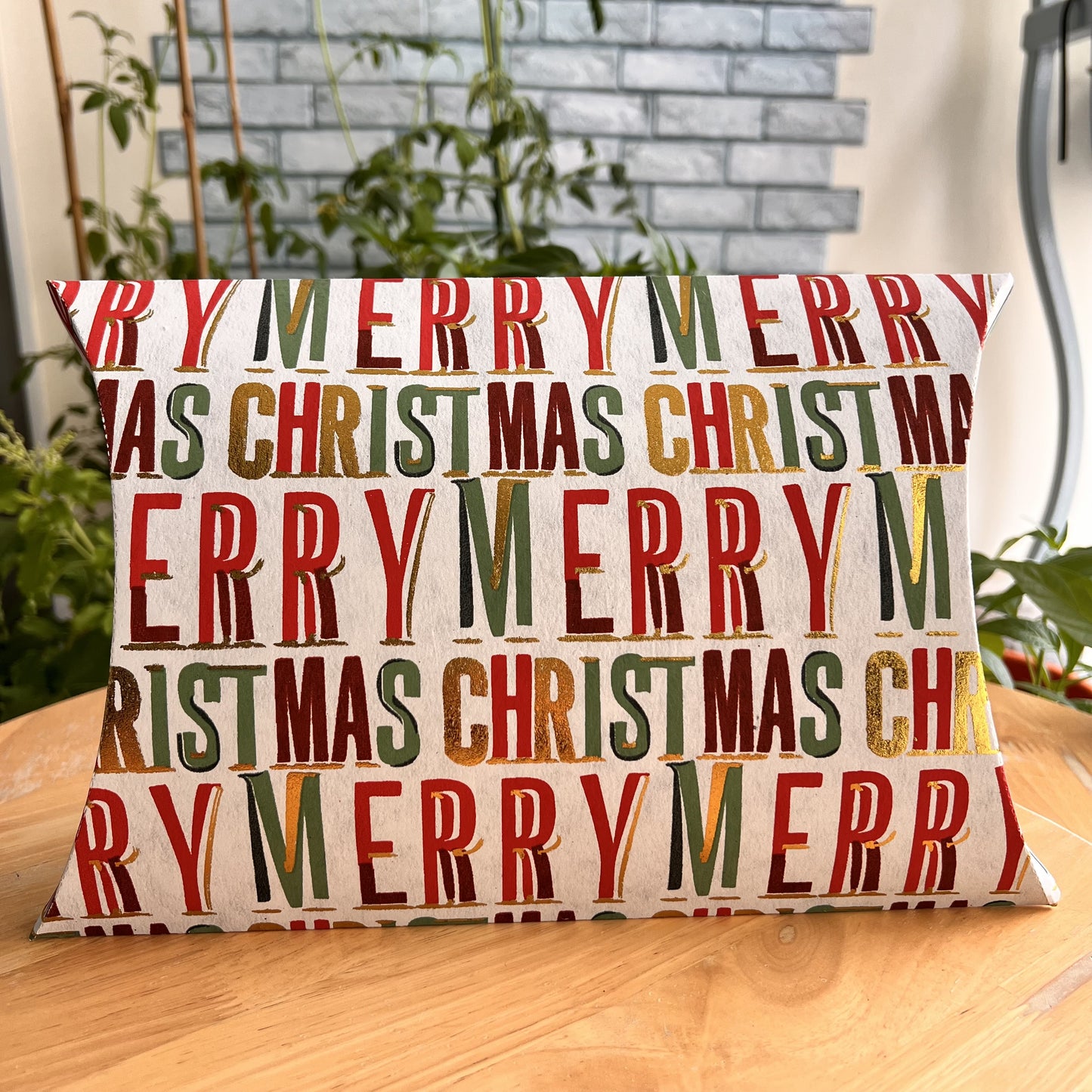Purple & Pure Christmas Festive Pillow Box