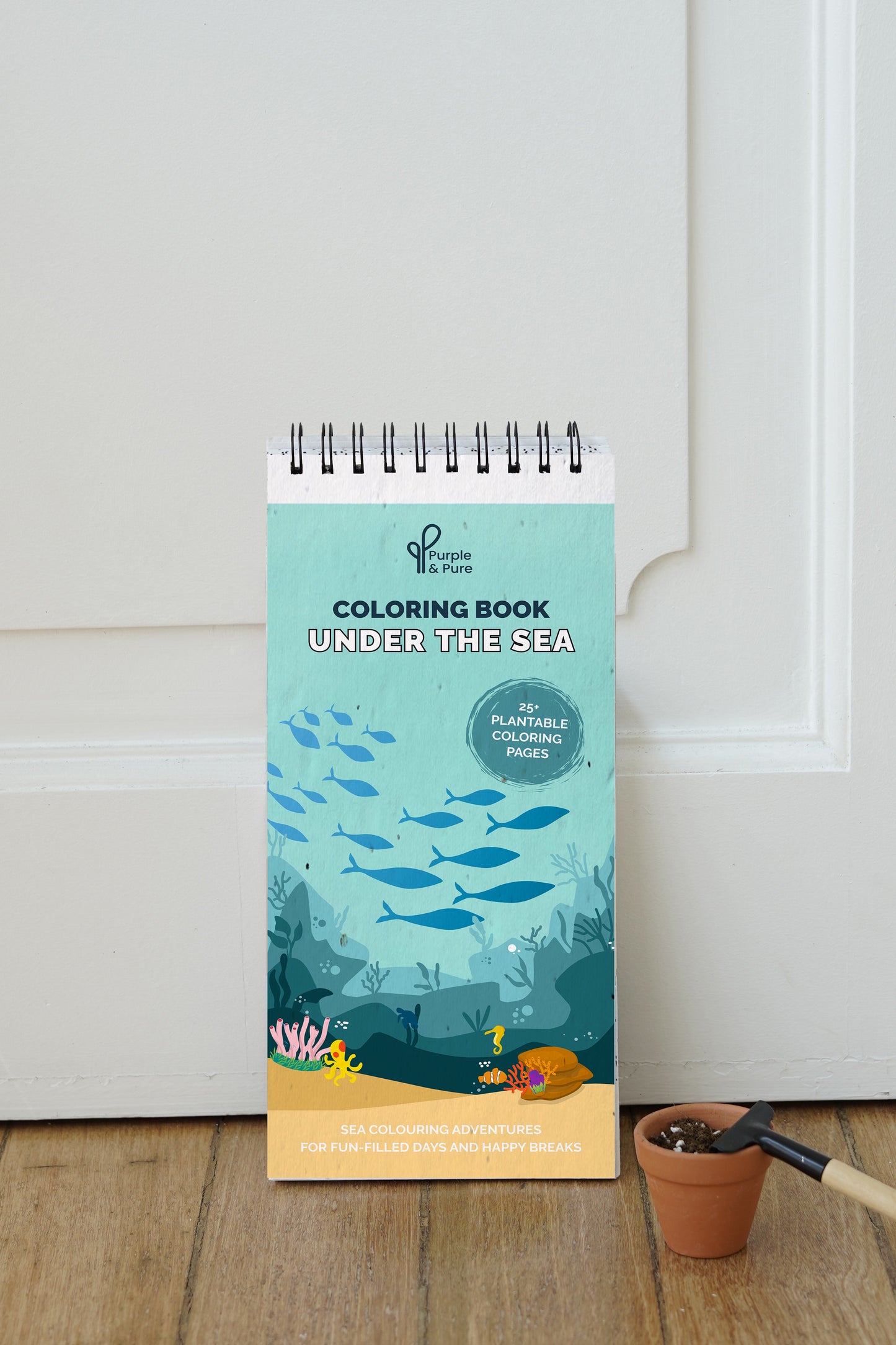 Purple & Pure Under the Sea Plantable Colouring book