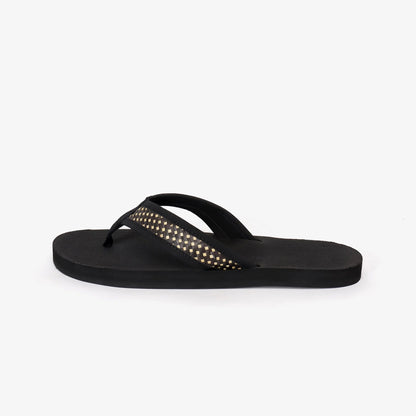Indosole Handep Womens Flip Flops Handmade Artisan Weave Black Batit Dark