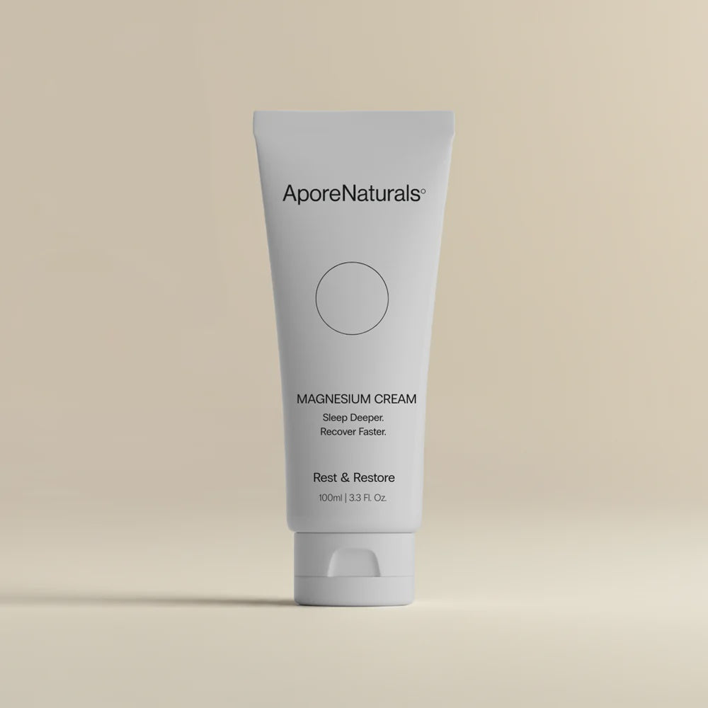 AporeNaturals Magnesium Cream for Better Sleep & Muscle Recovery