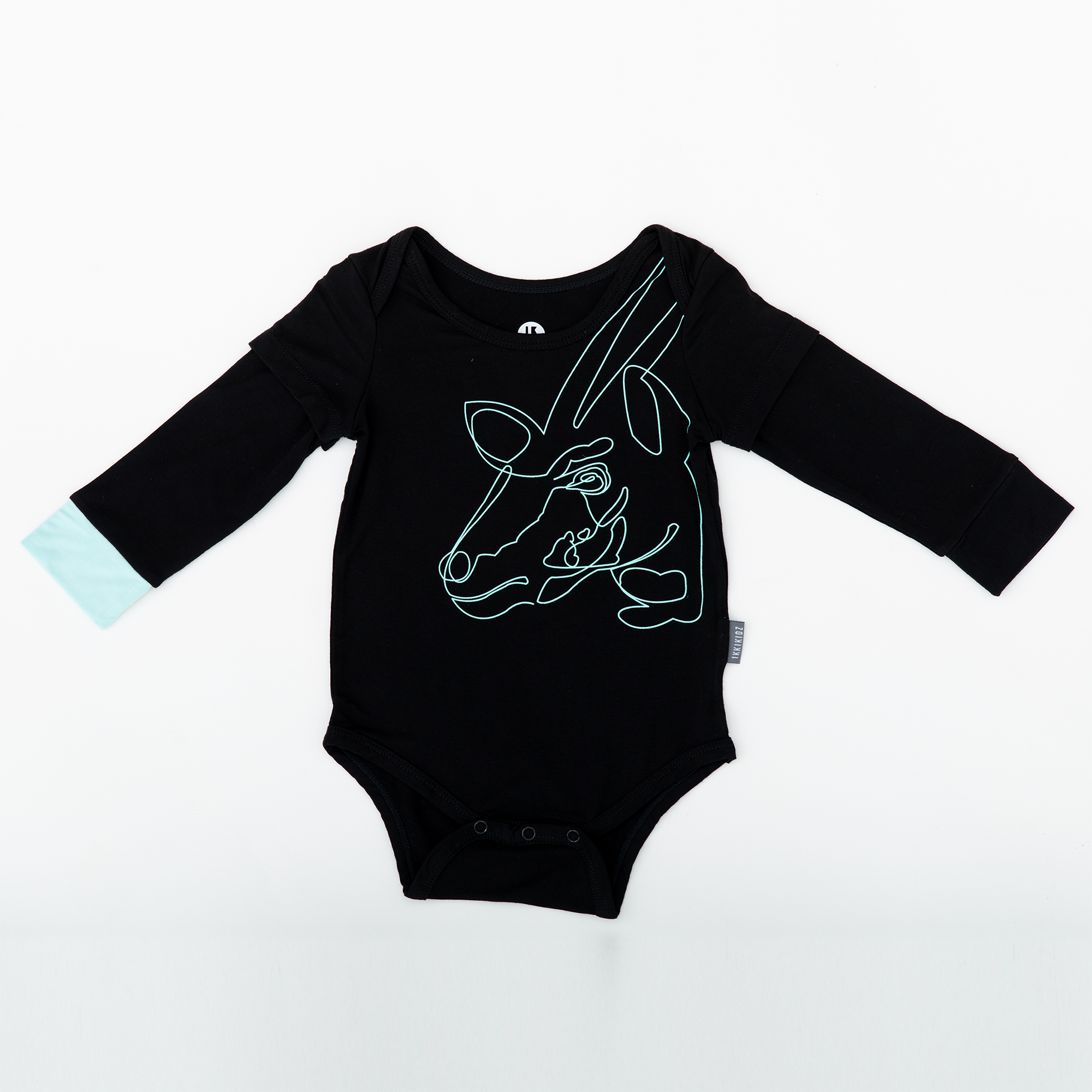 ikkikidz Saola Long Sleeve Onesie | Buy at The Green Collective