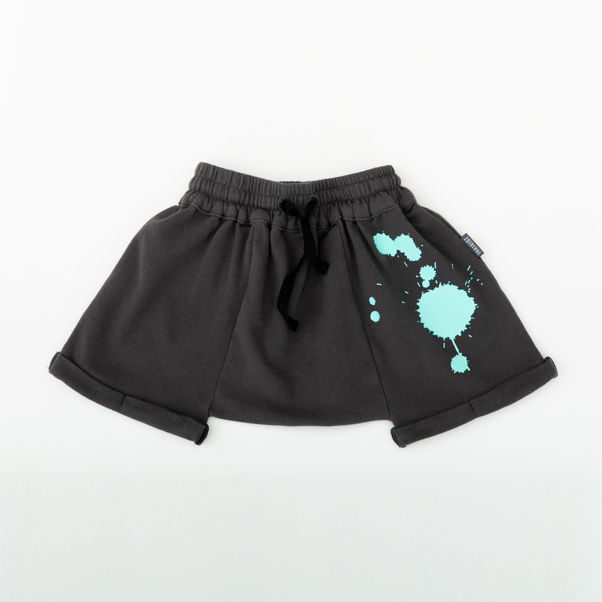 Splash Shorts Mint Splash by ikkikidz | Available at The Green Collective