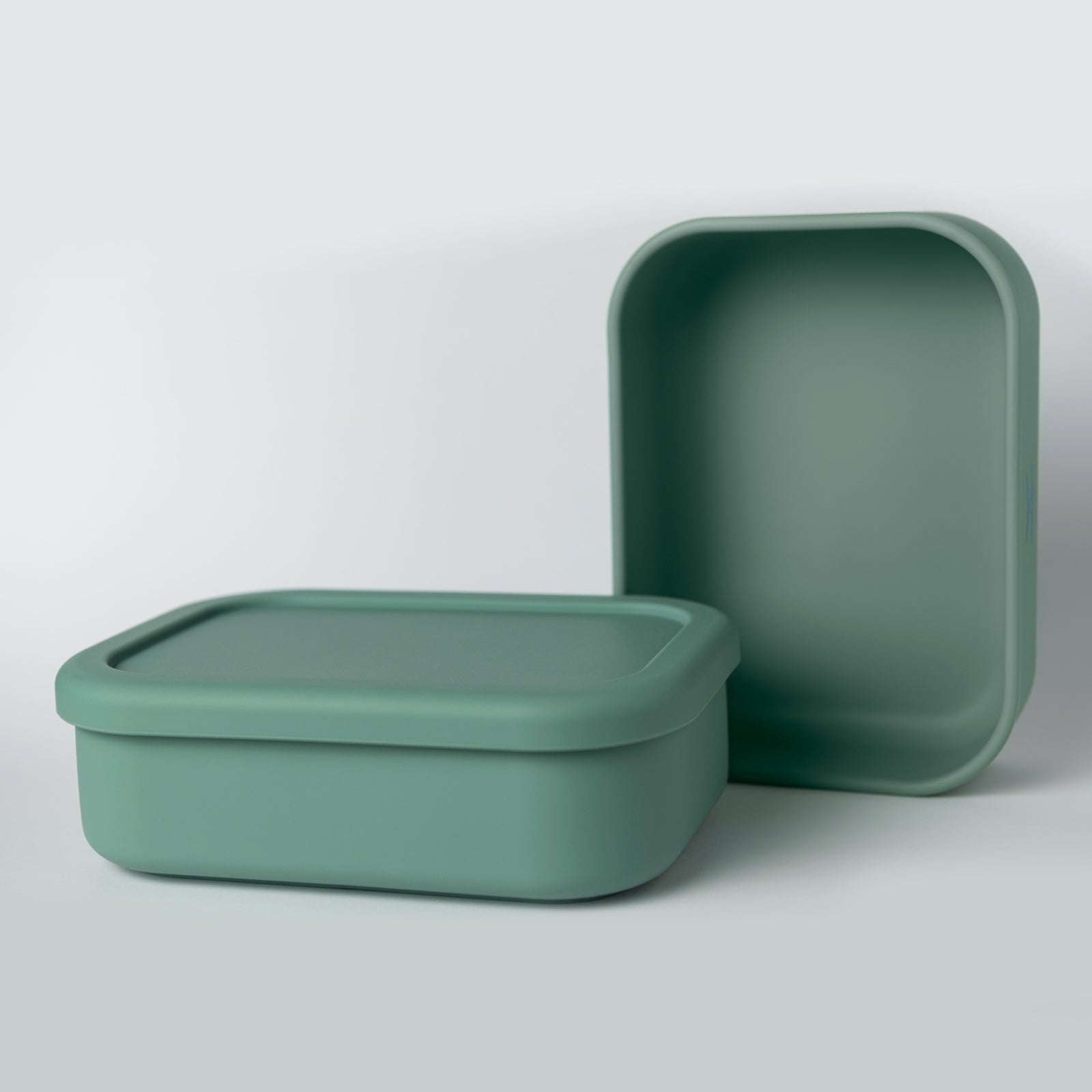 Rectangle Lunch Box with NO Compartments - Green