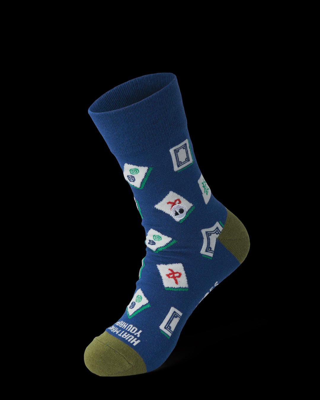 Talking Toes Happy Mahjong (What makes you happy) Crew Sock