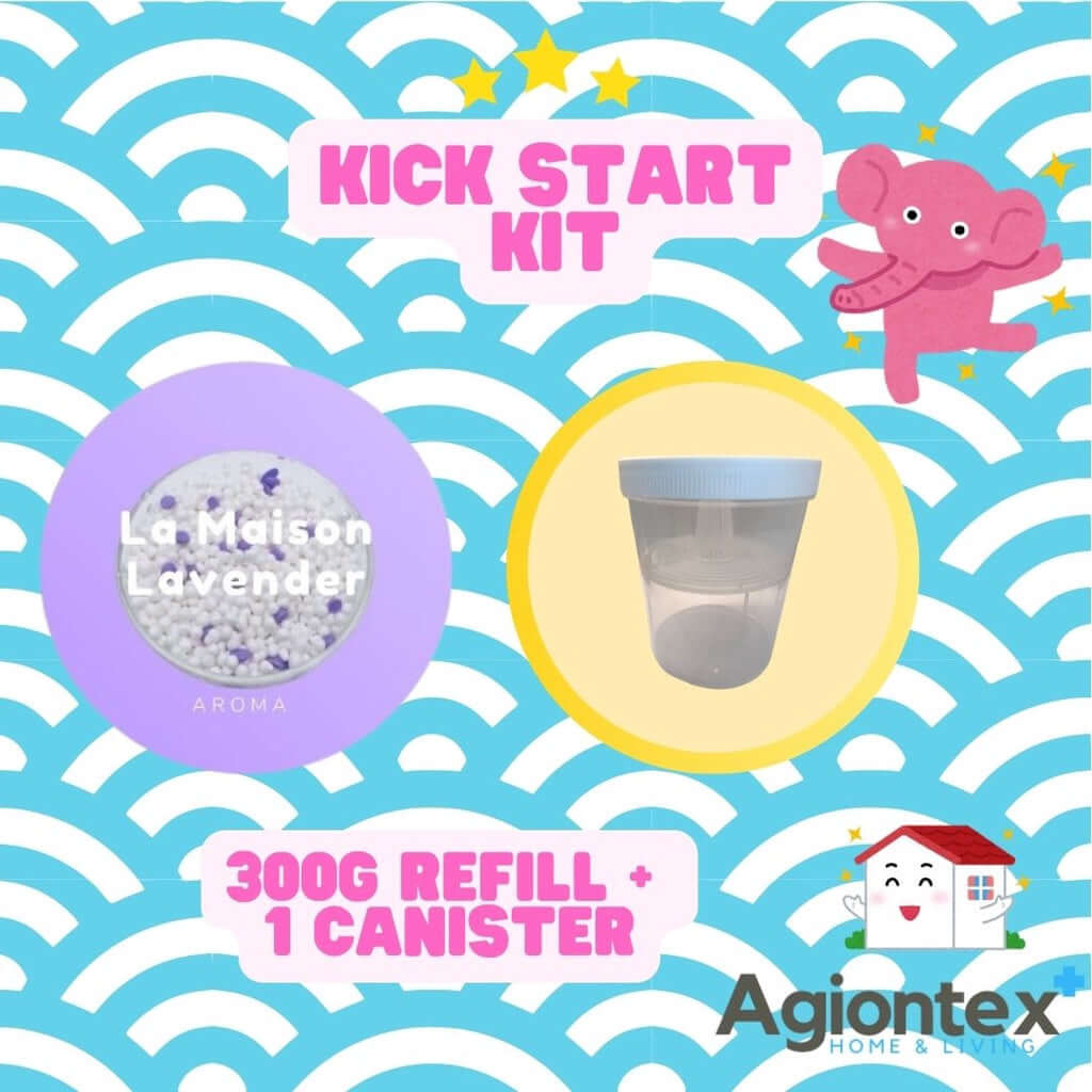 AGIONTEX Reusable Dehumidifier Kick-Start Canister 8s Lavender