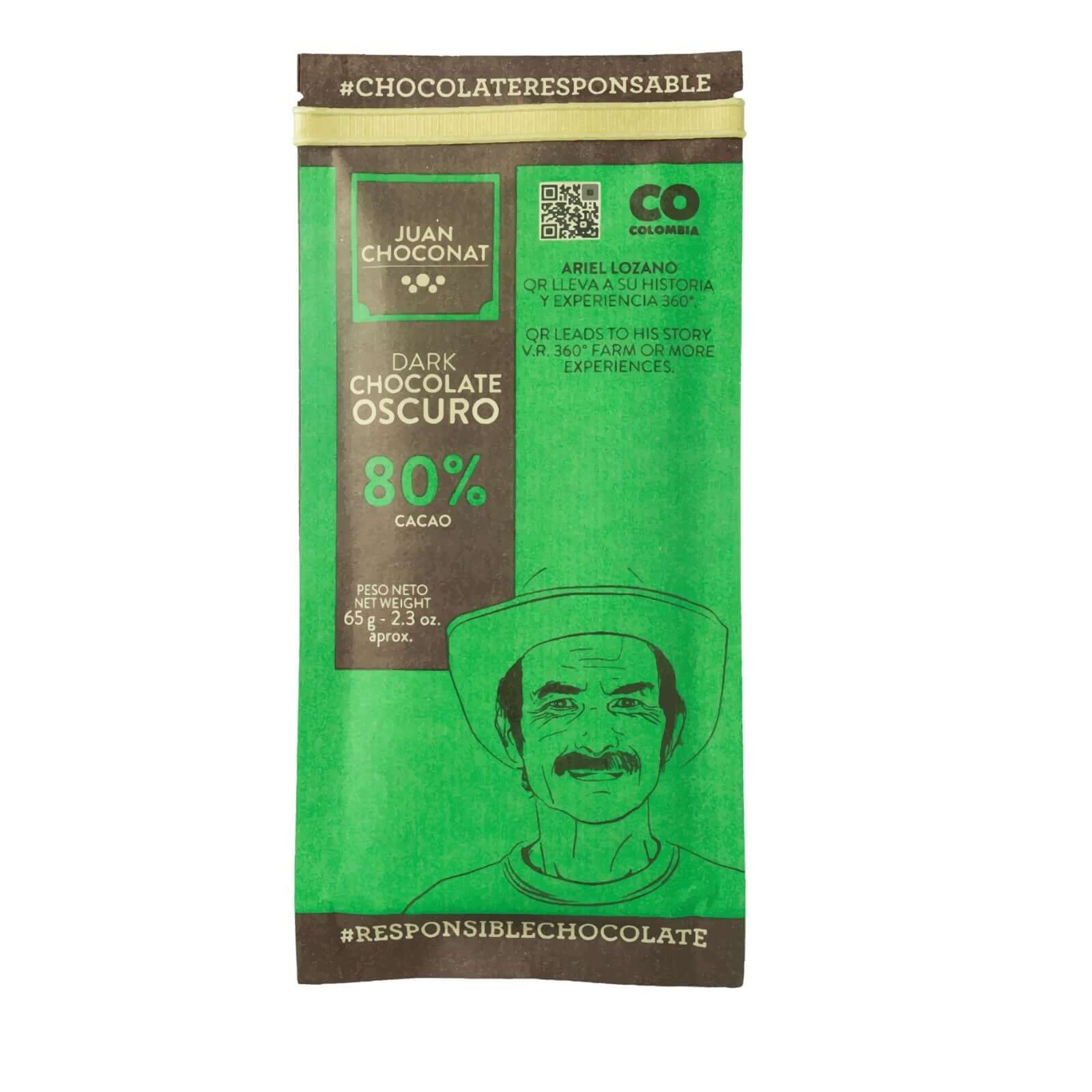 Los Andes Co Dark Chocolate Bar | Shop at The Green Collective