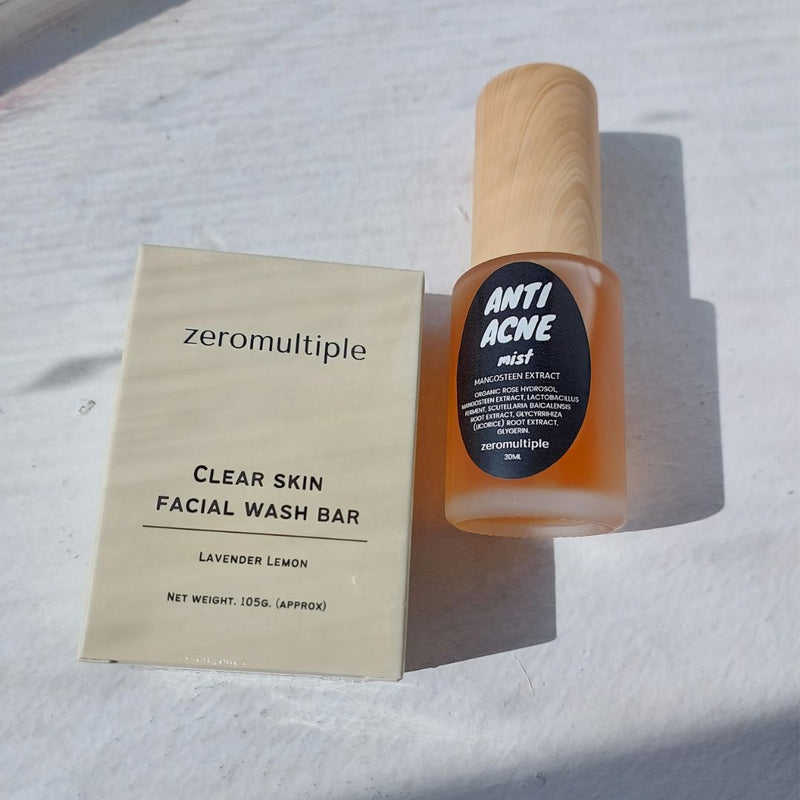 Zeromultiple Acne Cleanse & Mist Set (Set A) | Skincare | The Green Collective SG