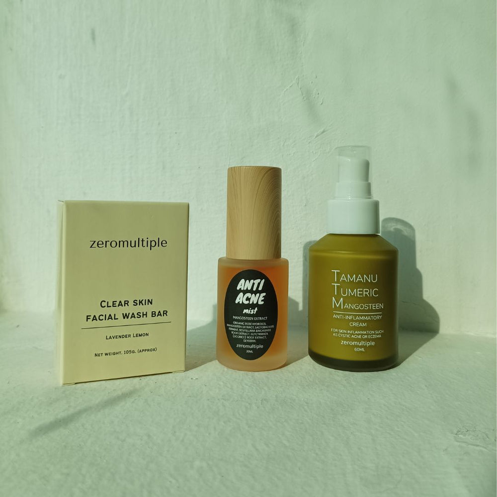 Zeromultiple Cystic Acne Skincare Set C