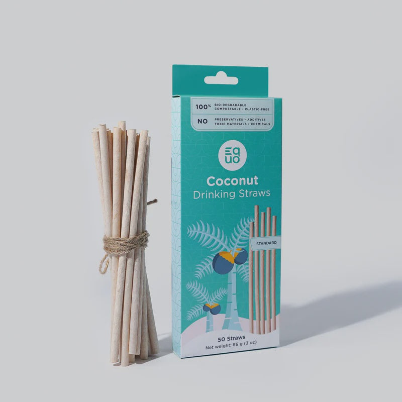 Equo Coconut Straw Cocktail Size 50 Pack - Case