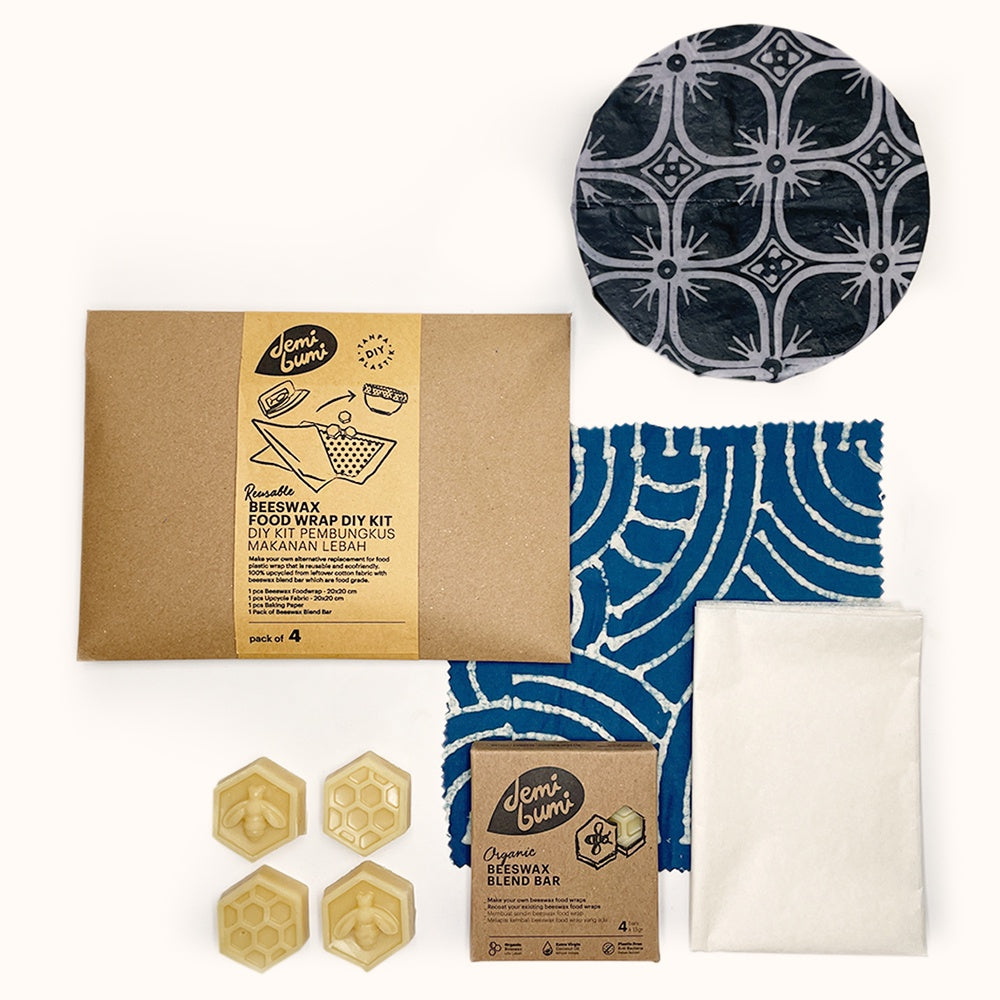 Beeswax Food Wrap Kit by Demibumi | Available at The Green Collective