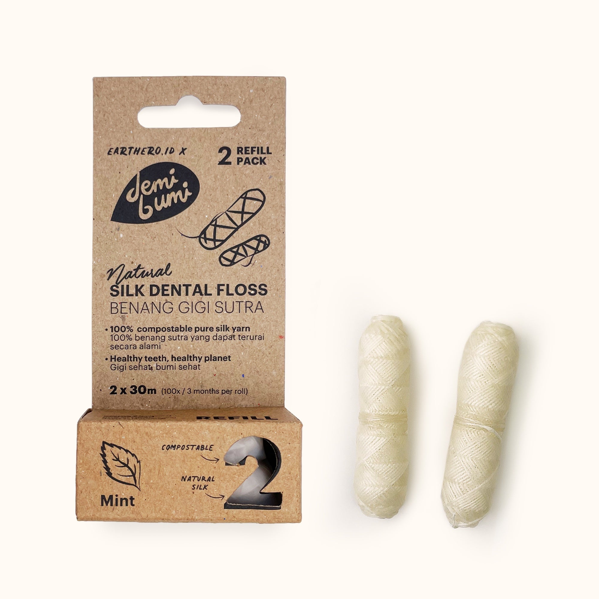 Demibumi Silk Dental Floss Refill | Buy at The Green Collective