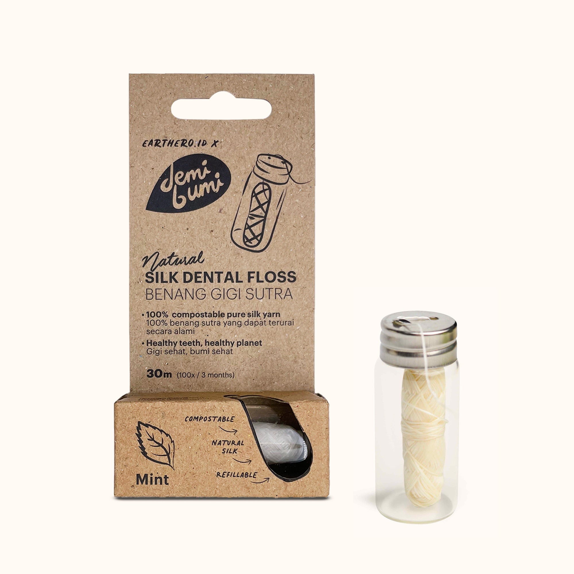Demibumi Silk Dental Floss | Shop at The Green Collective