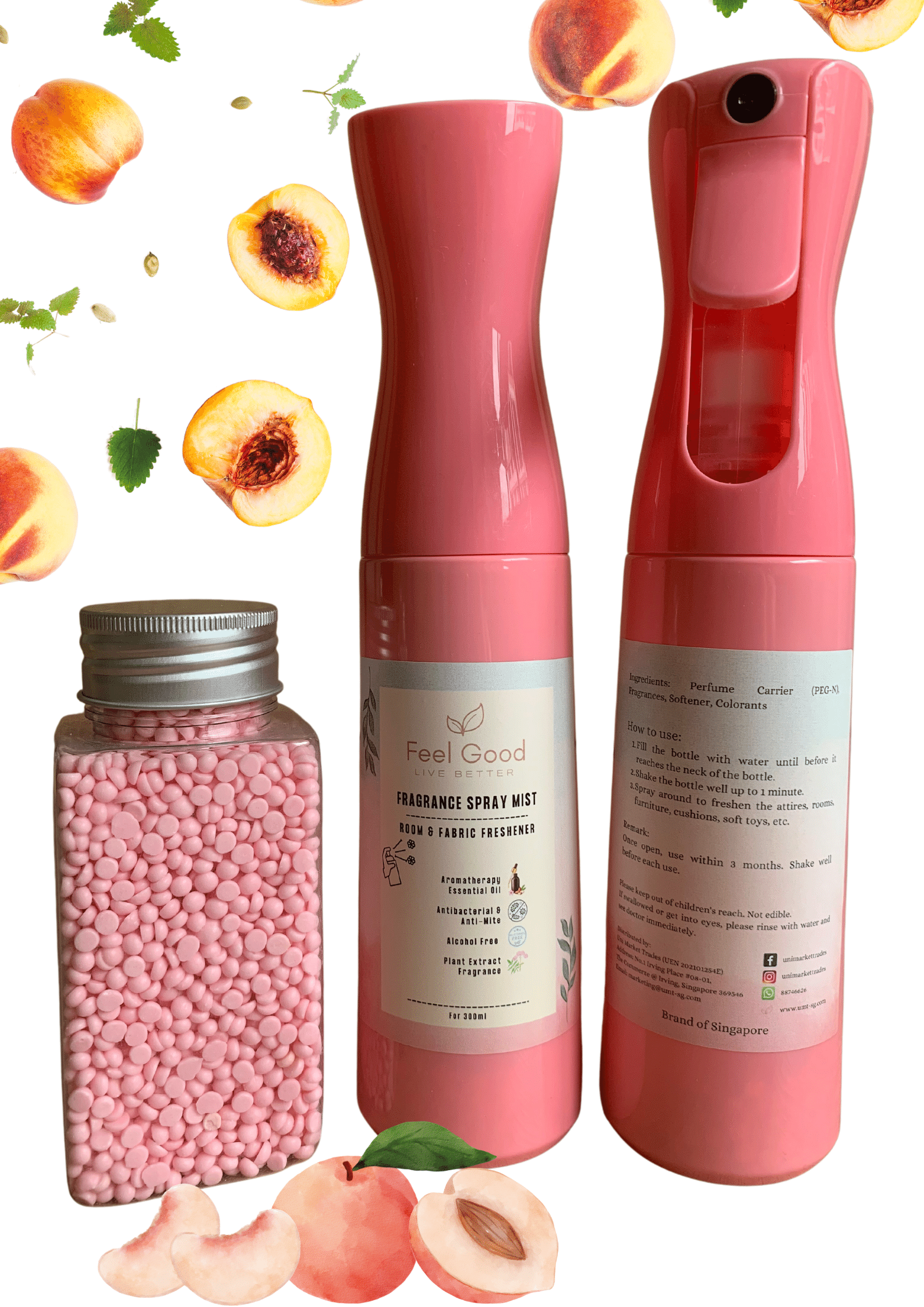 Feel Good Fabric Spray Mist - Rosy Peach