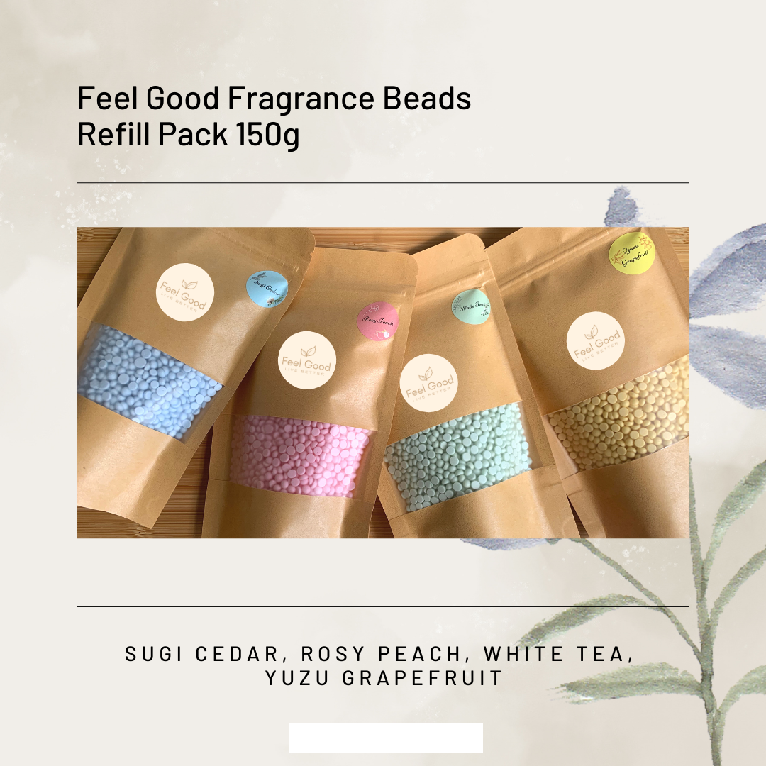 Feel Good Fragrance Beads - Rosy Peach 150g Refill