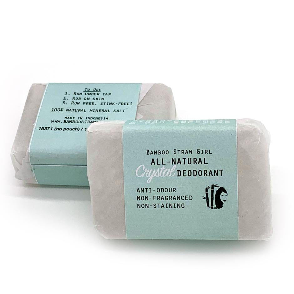 Crystal deodorant stone only [NO POUCH] | Deodrants & Fragrances | The Green Collective SG