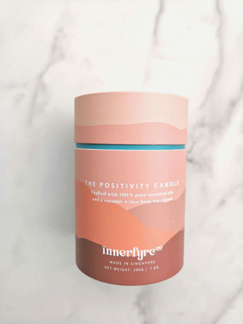 Tube packaging for I AM WISE scented candle