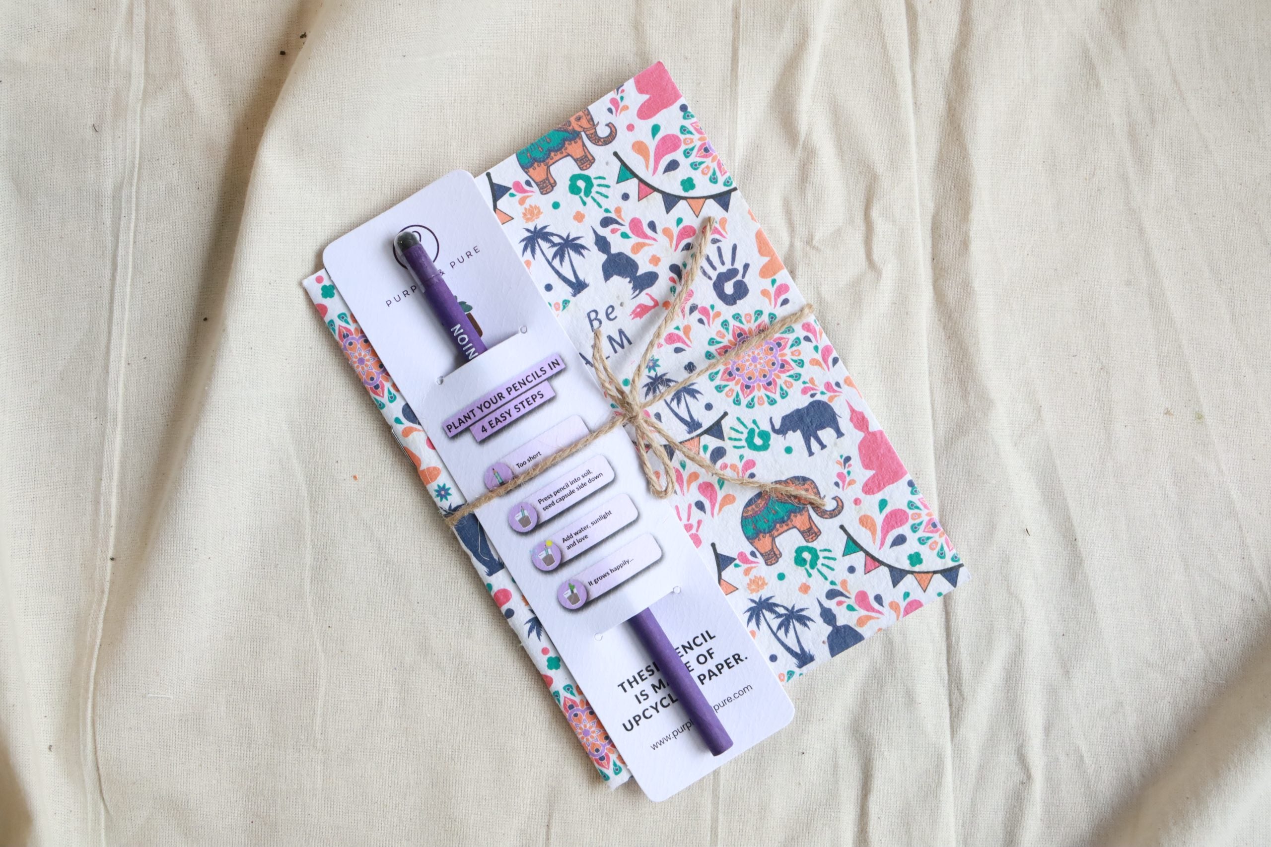 Purple & Pure Buddha Notebook Set | Buy at The Green Collective