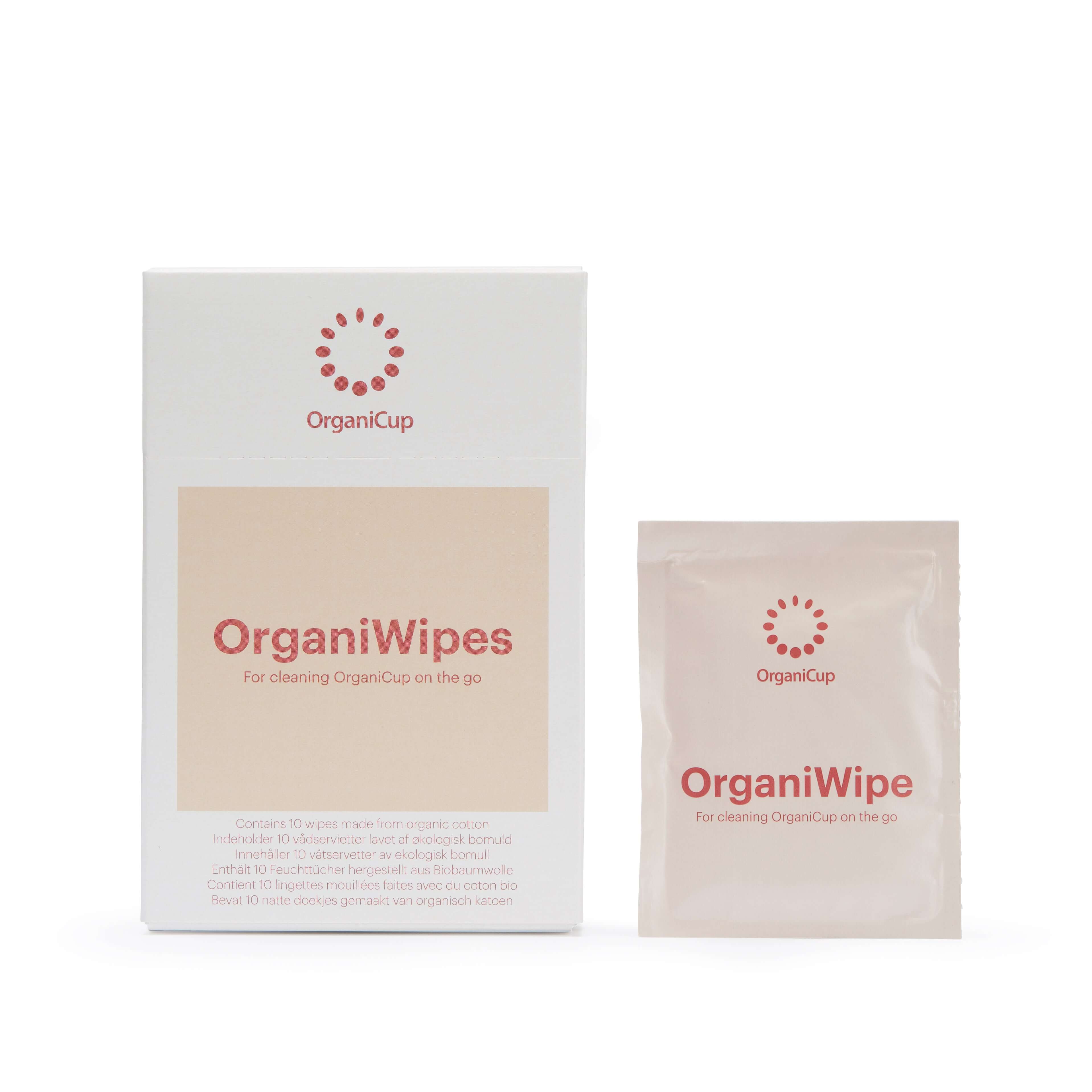 AllMatters OrganiWipes Organic Cotton Period Cup Sanitizing Wipes, Pack of 10